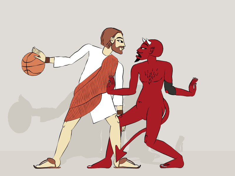 the eternal struggle. animation illustration