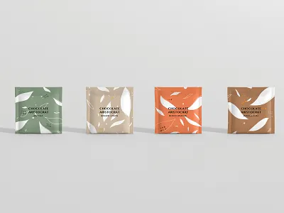 Chocolate Aristocrat Tea Packaging - Tea Bag branding design illustration minimalism package design tea packaging