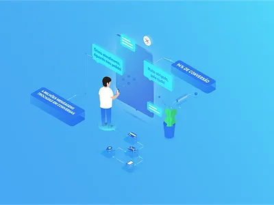 Magazine Luiza Illustration illustration isometric