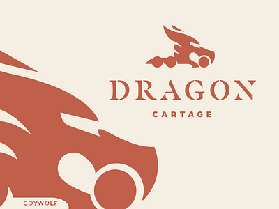 Dragon Cartage Logo automotive beast branding brandmark cartage delivery identity illustration logo logo design logos logotype speed strong tough tractor truck vehicle