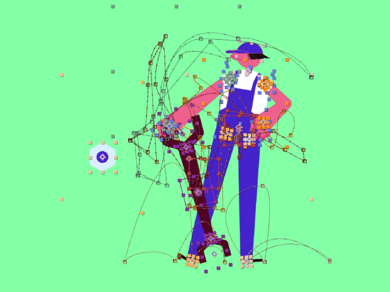 The Fixer: breakdown 2d after effects animation breakdown character character design deckard977 fixer mauro mason mechanic motiondesign motiongraphics rubberhose worker workers wrench