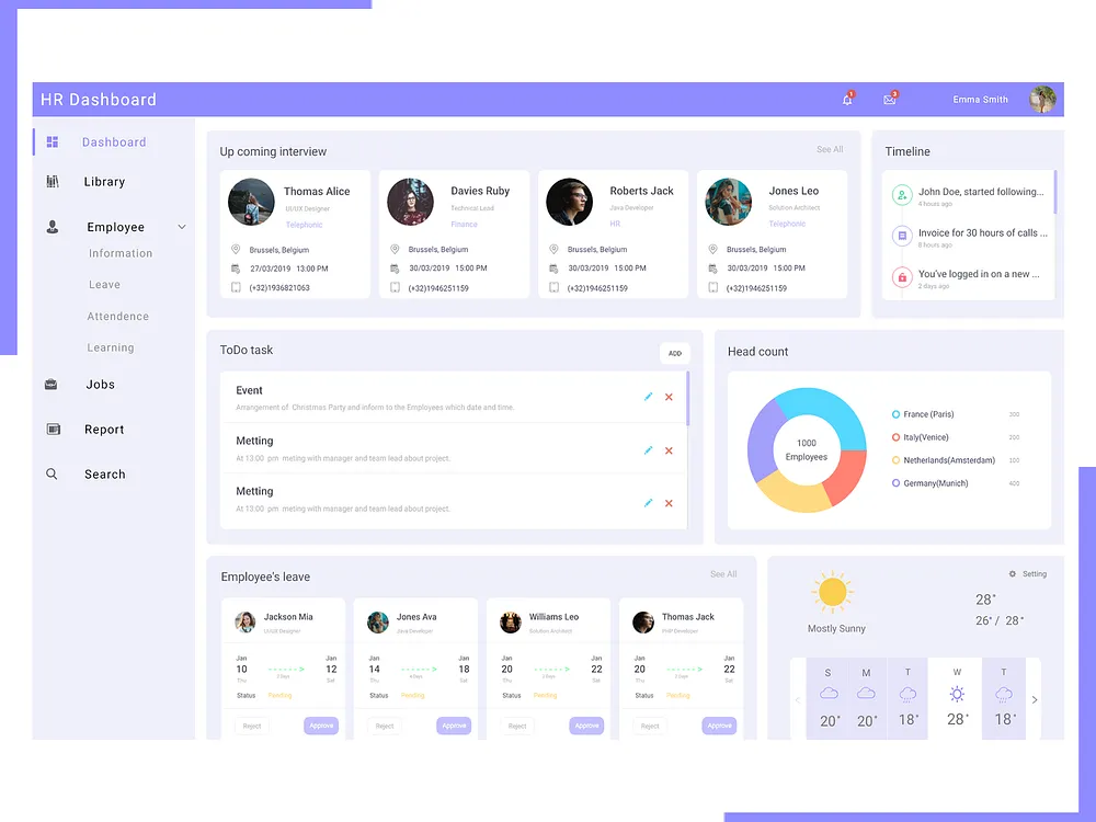 Leave Management designs, themes, templates and downloadable graphic ...