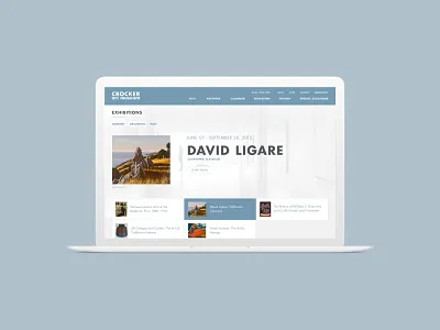 Crocker Art Museum art crocker crocker art museum design exhibitions museum sacramento ui web website