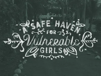 Grace House Motto Lettering hand drawn india lettering mandala orphanage safe southeast asia typogaphy typography