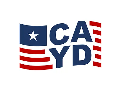 Central Arkansas Young Democrats american flag democrat flag logo political young democrats