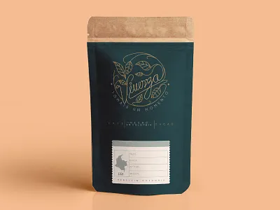 Vivenza Café branding and identity cafe branding coffee coffee bag colombia vector