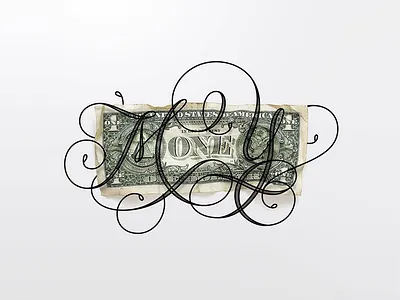 Money affinity designer affinitydesigner design illustration letter lettering letters money typography vector