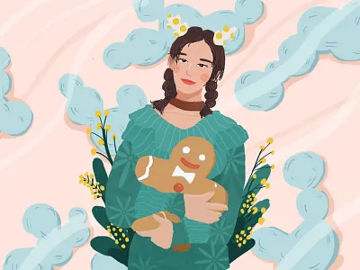 Girl01 design girl illustration material ui