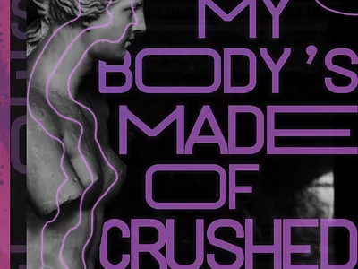 And now for something completely different. collage lyrics mitski poster print