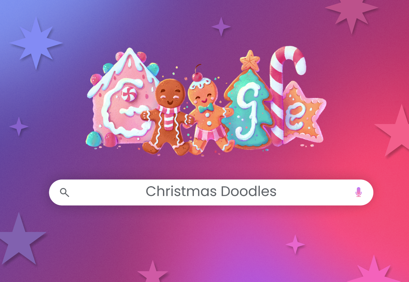 Google: Christmas Doodles Collection artwork branding character doodles google google doodles graphic design illustration logo