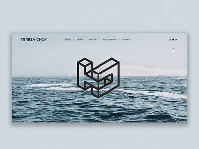 Personal Website Design 3d design graphic art icon illustration isometric logo minimalist typography vector website website design
