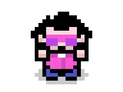 Pixel Pony 8 bit blue dance nintendo pink pixel art purple soundrop sprite