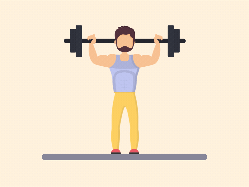 Loading Animation. android animaiton app gif gym icon illustration ios loading loading animation loading bar men minimal mobile ui vector