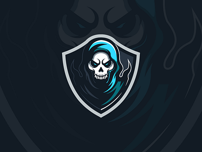 Reaper's Cloak death e sports grimreaper mascot logo reaper reaperlogo skull skull logo sports logo