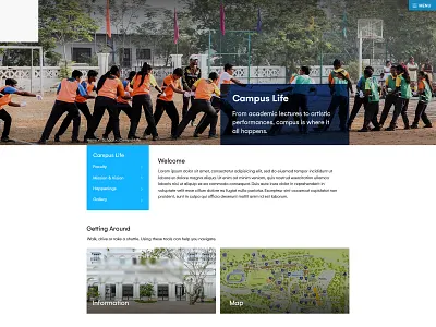 School Inner Page innerpages layout sample school simple layout structure ui ui web design uikit website website template