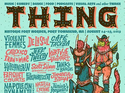 THING design handdrawn handlettering illustration lettering logo northwest poster seattle type typography