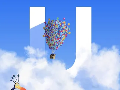 U 36dayoftype animaiton illustration photoshop typography up movie