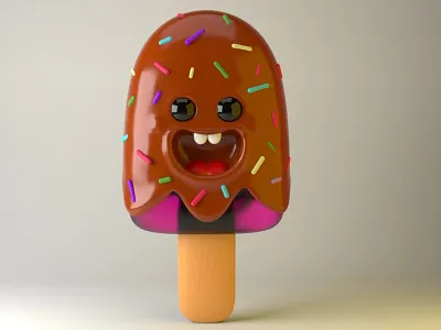 Paletón 3d animation arte 3d c4d charachter design cinema4d color diseño illustration ilustración kawaii render