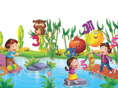 fun time 2dcartoon animation art ball bottles boy branding cartoon character children are playing with words childrensbookillustration color design falling freelanceillustrator fun time funny illustration illustration art kdpbook storybookartist