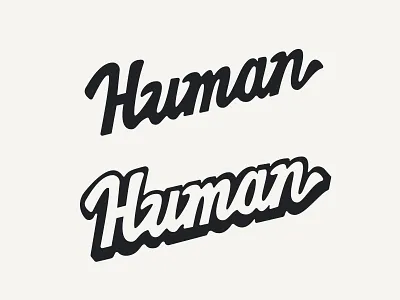 Saturday Type Club: Week 59 "Human" badge badge design branding cream design iconography illustration logo typography ui