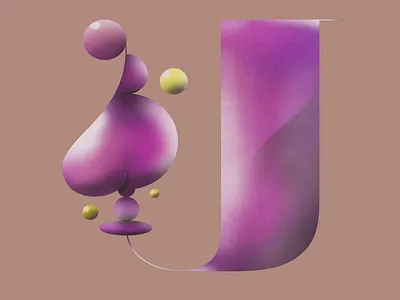 U for 36 Days of Type abstract boutique bubble color colors creation design for fun illustration letter lettering minimal organic shape typography vector