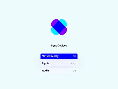 Simple Menu inspired by tvOS apple colorful menu minimal modern options tvos ui