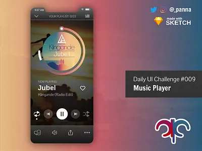 Daily Ui Challenge #009: Music Player app challenge daily ui 009 daily ui challenge daily ui challenge 009 dailyui design ui