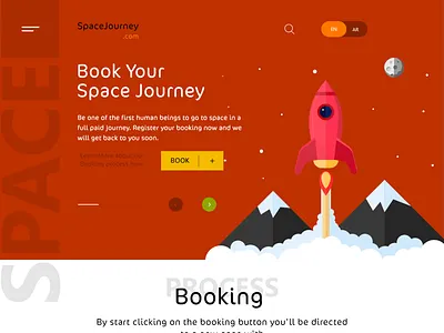 Space Journey Website adobe xd booking illustration illustrator user inteface ux ui website