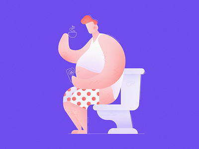 Poop break art design graphic illustration ui vector