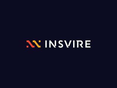 INSVIRE - logo design aiste brand branding branding agency geometry icon letter lettering logo logo design logo mark mark minimal negative space startup tieatie typeface design typeface designer typo typogaphy