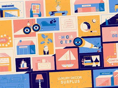 Competitors be like 2d animation adobe illustrator animation binoculars business explainer video explainer videos eye furniture home illustration plant puzzle sale shop shopping square storyboard telescope texture