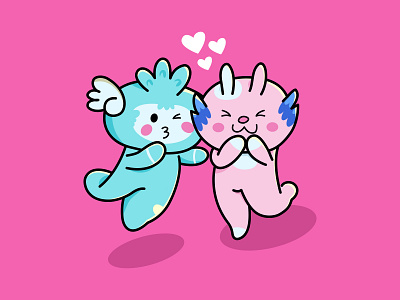 两小无猜 ui ux 向量 品牌 应用 插图 设计