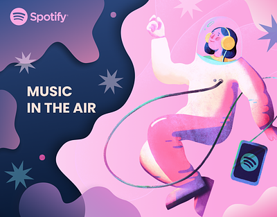 Spotify Posters: Music In The Air. Music Everywhere. advertising artwork branding concept design graphic design illustration outdoor ads poster spotify