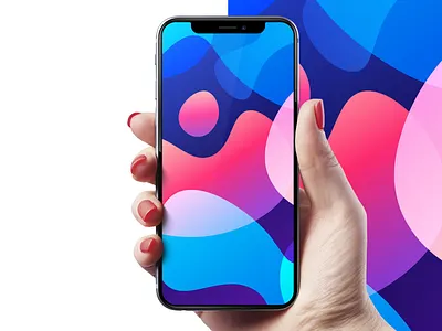 Liquid Background abstract background clean fluid graphic illustration liquid minimalist organic phone wave web