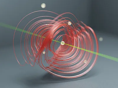 Strange Attractors 3d blender generative houdini octane particles