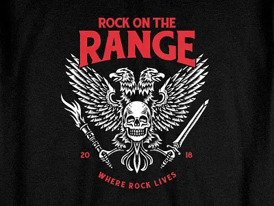 Glorious artwork bandmerch bodilpunk clothing drawing eagles festival illustration merchandise tattoo teedesign traditional