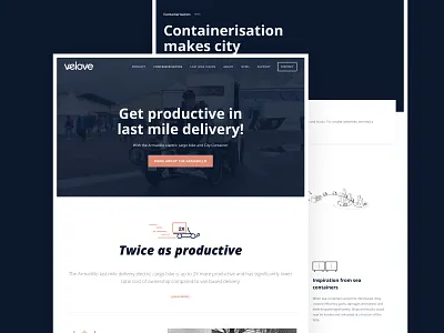 Velove - Last Mile Delivery branding cargo bike design electric bike strategy ux ui website