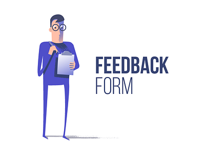 Feedback form character character . design illustration illustrator