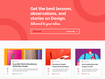 Blog Page blog design design illustration typography ui ux web webpage design website