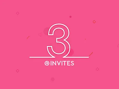 3x Dribbble Invites draft dribbble giveaway dribbble invitation dribbble invite dribbble player illustraion invitation invite invites isometric join member player