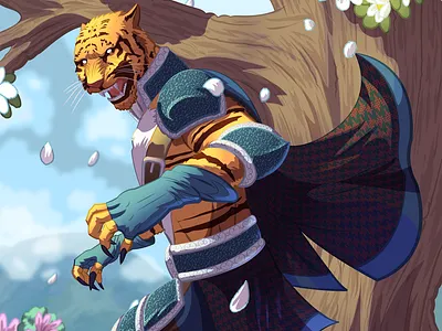 Tigarid adobeillustrator animal anthropomorphic digitalart fantasy fantasyart hybrid man tiger vector