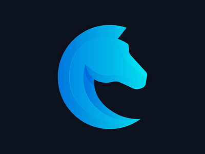 Horse Logo adobe illustration app icon app icon design blue branding colourful colourful logo cute cute animal gradient horse horse logo horse racing illustration logo logo design logoforsale sale vector