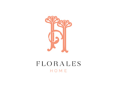 Florales Home adobe design flowers graphic design illustrator logo logo design modern logo pink vector