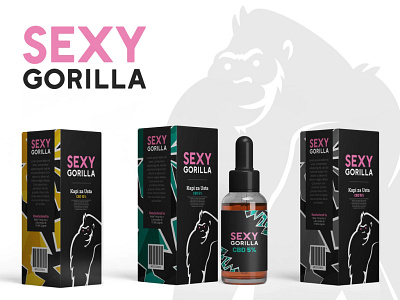 Sexy Gorilla packaging design adobe brand identity branding design graphic design illustrator logo logo design packaging vector