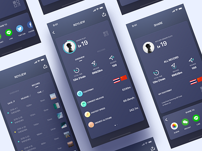 Some Redesigns dark dji icons interface ui