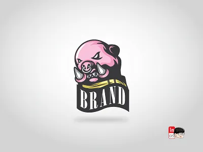 The Boar logo adobeillustrator animal boar brand branding design designer esport esportlogo icon illustration logo logo 2d logos logos idea mascot ui ux vector