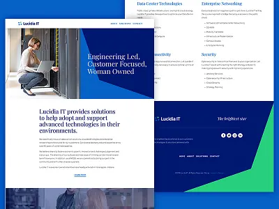 Lucidia IT blue branding constellation icon identity it logo logomark responsive squarespace star technology website