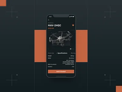 Dronestore app concept app design dark app design drone drones mobile mobile app mobile app design mobile app experience online service online shop sketch store ui ui ux design ux ux trends