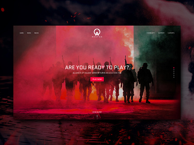 A.V.A: DOG TAG UI/UX DESIGN branding design fps fps game game illustration landing page landing page design ui ui design ui design ux design ux web design website