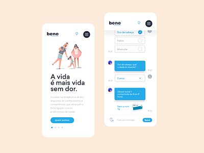 Mobile Web 2d app chat clean design flat illustration inspiration mobile mobile ui mobile website scroll ui ui design uidesign ux web white